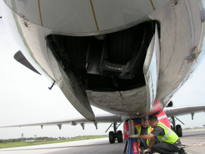 Photo 3. View of Nose Landing Gear Area