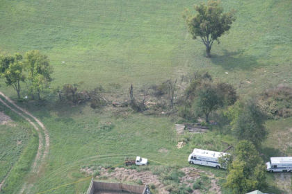 Figure 8 — Tree strikes at end of runway 26.