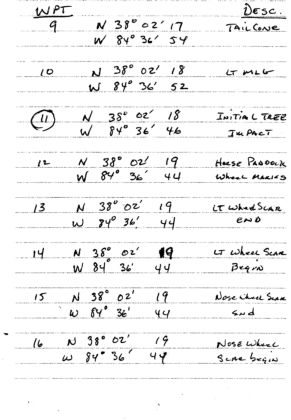 Aircraft Performance 13 - Wreckage Site Factual Report of Group Chairman — page 13 of 14