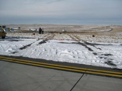 Photograph 2: Crash site as viewed from Taxiway WC.