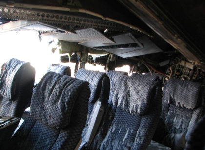 Photograph 7: Right interior of airplane.