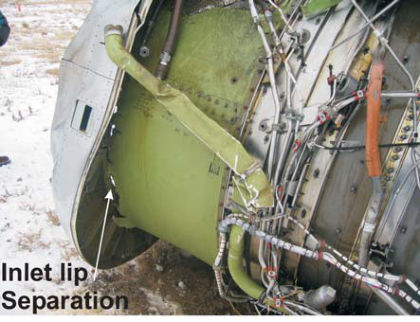 PHOTO 7: INLET LIP SEPARATION (right)