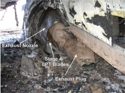 PHOTO 21: STAGE 4 LOW PRESSURE TURBINE BLADES APPEAR INTACT