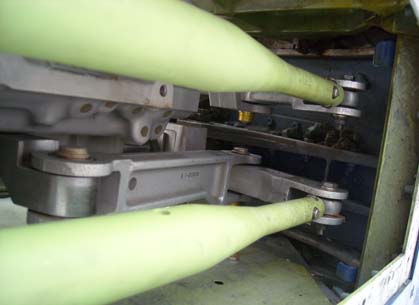 Figure 9- View of the left side of the vertical stabilizer showing the location of the rudder PCUs — page 28 of 35 (3 of 3)