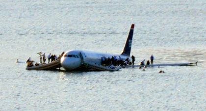 Photo 2. Photograph taken shortly after the 1L slide/raft was deployed