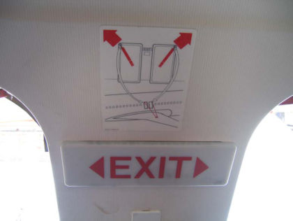 Photo 63. Life line instruction placard