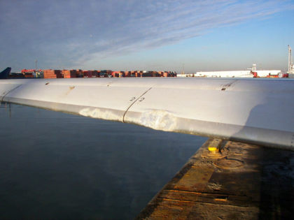 Photo 21 — Right hand Slat #3 damage.