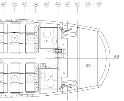 Photo 45 — FR65 floor panel perforation. (1 of 2)