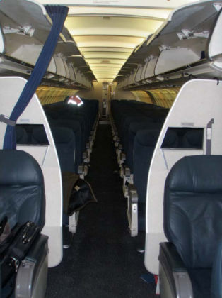 8. View of N816UA intact interior cabin.