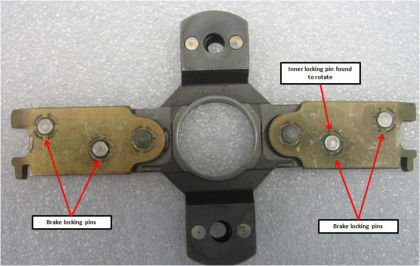 Figure 16 Output lever and shoe assembly