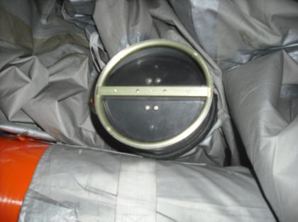 4. Close up view of the 2L slide/raft’s forward aspirator.
