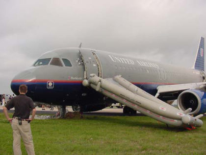 Figure 3. Nose tire below ground level.