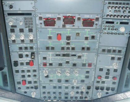 Figure 6A. Cockpit overhead panel.