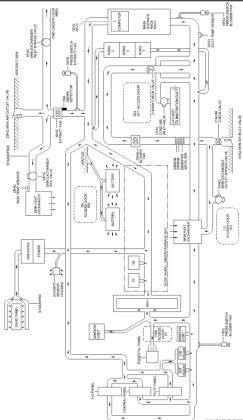 Figure 10. Avionics ventilation and components, as shown on AMM 21-26-00, with the avionics smoke detector circled