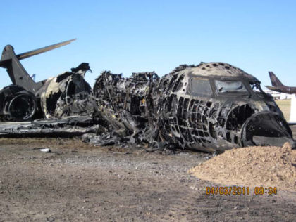 Photograph 3: Airplane damage (Roswell, NM).