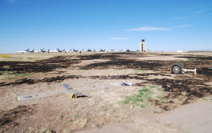 Figure 9 Impact with Runway Information Sign