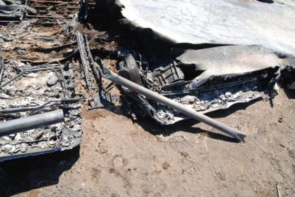 Figure 19 Left Wing Impact damage