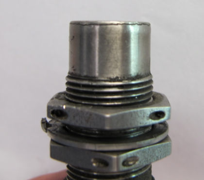 Figure 12: Nose Landing Gear Door Closed Sensor (Crack around Sensor Head Highlighted)