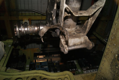 Photo 10 - Damage In Nose Wheel Compartment