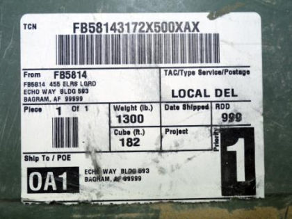 Figure 4: Label on container