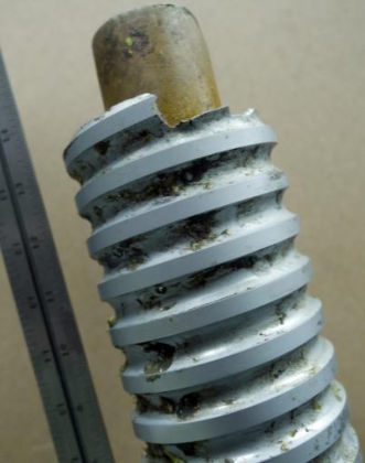 Figure 37: Fractured ballscrew