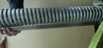 Figure 42: The ballscrew exhibited bending