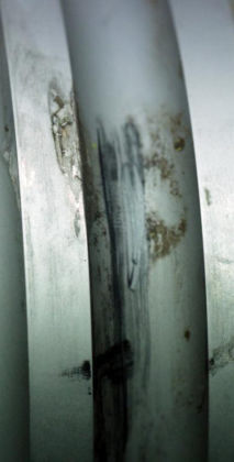 Figure 48: Witness mark on ballscrew, 180