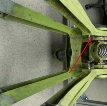 Figure 57: Location of trapped piece of structure
