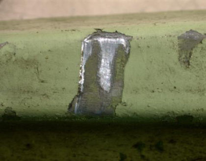 Figure 63: Forward yoke witness mark
