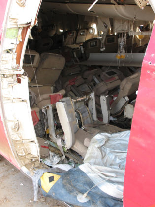 Photo 102. Seats 42A and B inside door 4L.