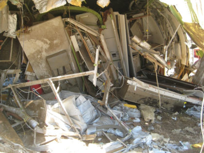 Photo 103. Forward-facing view of the aft of the airplane.
