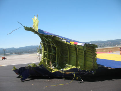Photo 20: Upper crown section of section 48 below the vertical stabilizer.