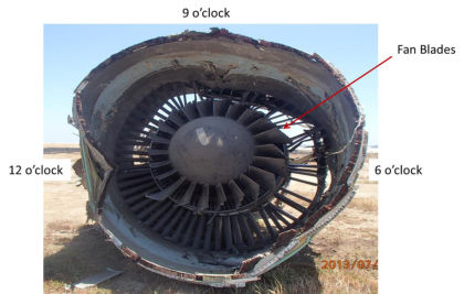 Photo 6- Fan Case Ovalization and Blade Damage — page 8 of 20 (1 of 2)