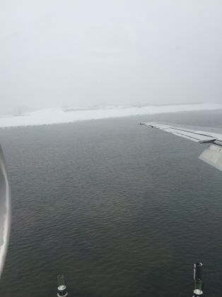 PHOTOGRAPH 1 – Photograph looking out of the left side window at the left wing over