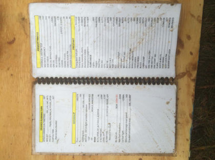 Operations Attachment 11 - Photographs of non-standard checklist — page 2 of 4