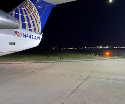 Photograph 2 – View of Tire Marks (Courtesy Air Wisconsin)