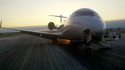 Figure 1 View of airplane prior to its recovery