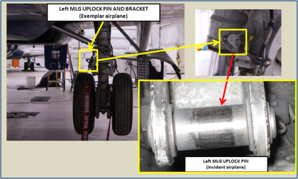 Figure 12 Location of the left MLG roller bracket assembly