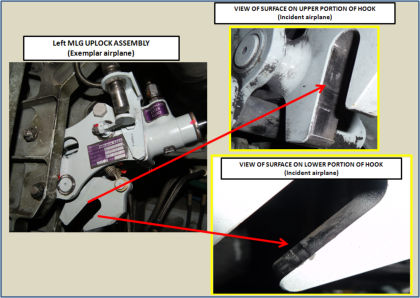 Figure 13 Left main landing gear uplock assembly