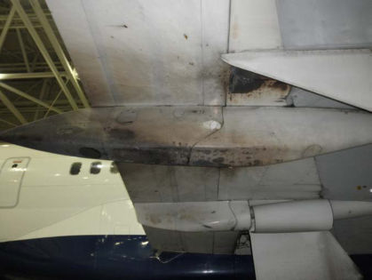 Photo No. 2: Left (inboard) side of the inboard flap track fairing — page 6 of 41 (2 of 2)