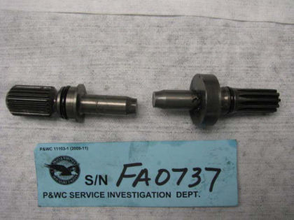 Figure 10. Oil pump coupling shaft separation