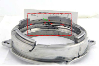 Figure 38. Reconstruction of the bearing outer race.