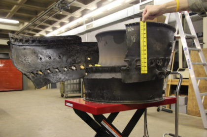 Figure 18. View of ruptured hardware as received