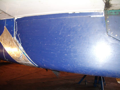Photo 9. Landing Gear Door Clearance to Fairing