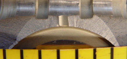 Figure 4. The fatigue zones indicated by the yellow arrows in Figure 3.