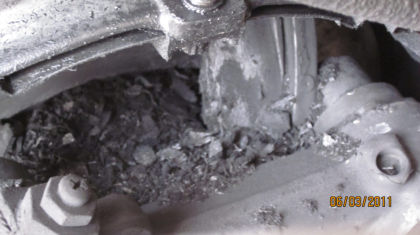 Photo - FAA supplied image of the incident brake assembly